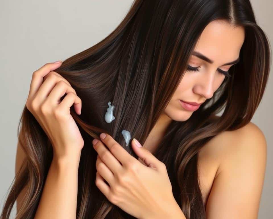 applying coconut oil